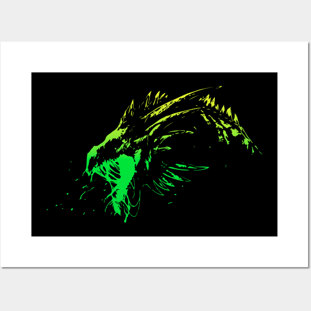 Wyvern - Poison Wall Art by Scailaret